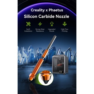 Creality K1 Series and K1 MAX Phaetus Silicone Carbide Quickswap Unicorn Nozzle